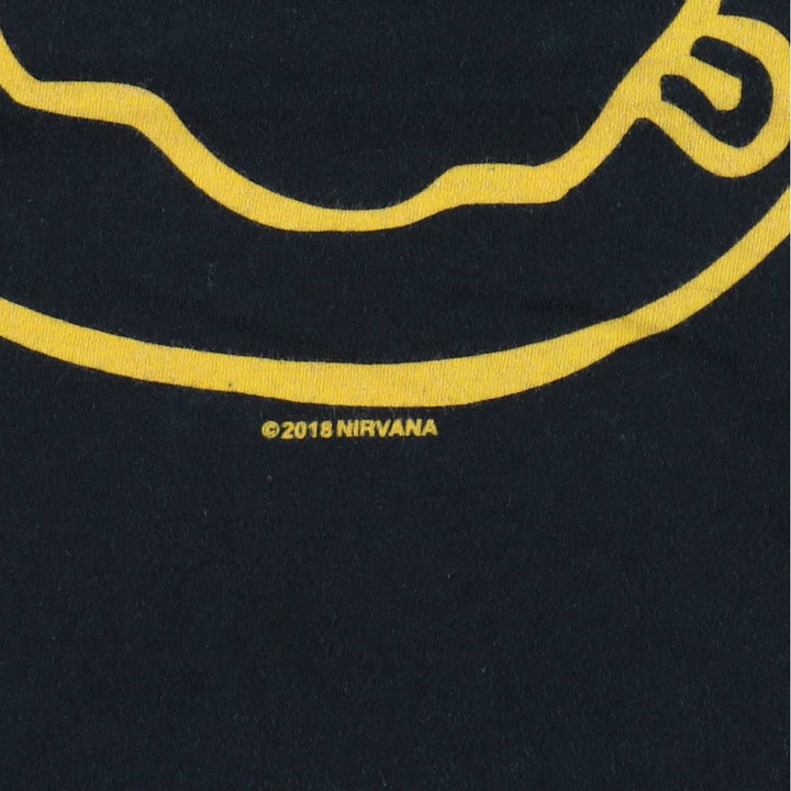 NIRVANA Nirvana Band T-shirt, Band T, Men's S size unclear black type Vintage Second Hand