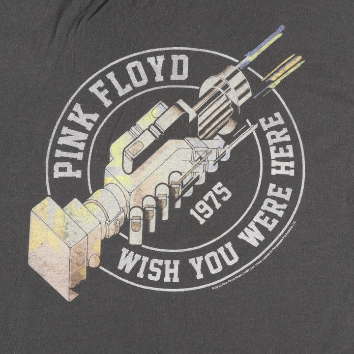 PINK FLOYD Pink Floyd Band T-shirt Band T Men's L size unclear black type Vintage Second Hand
