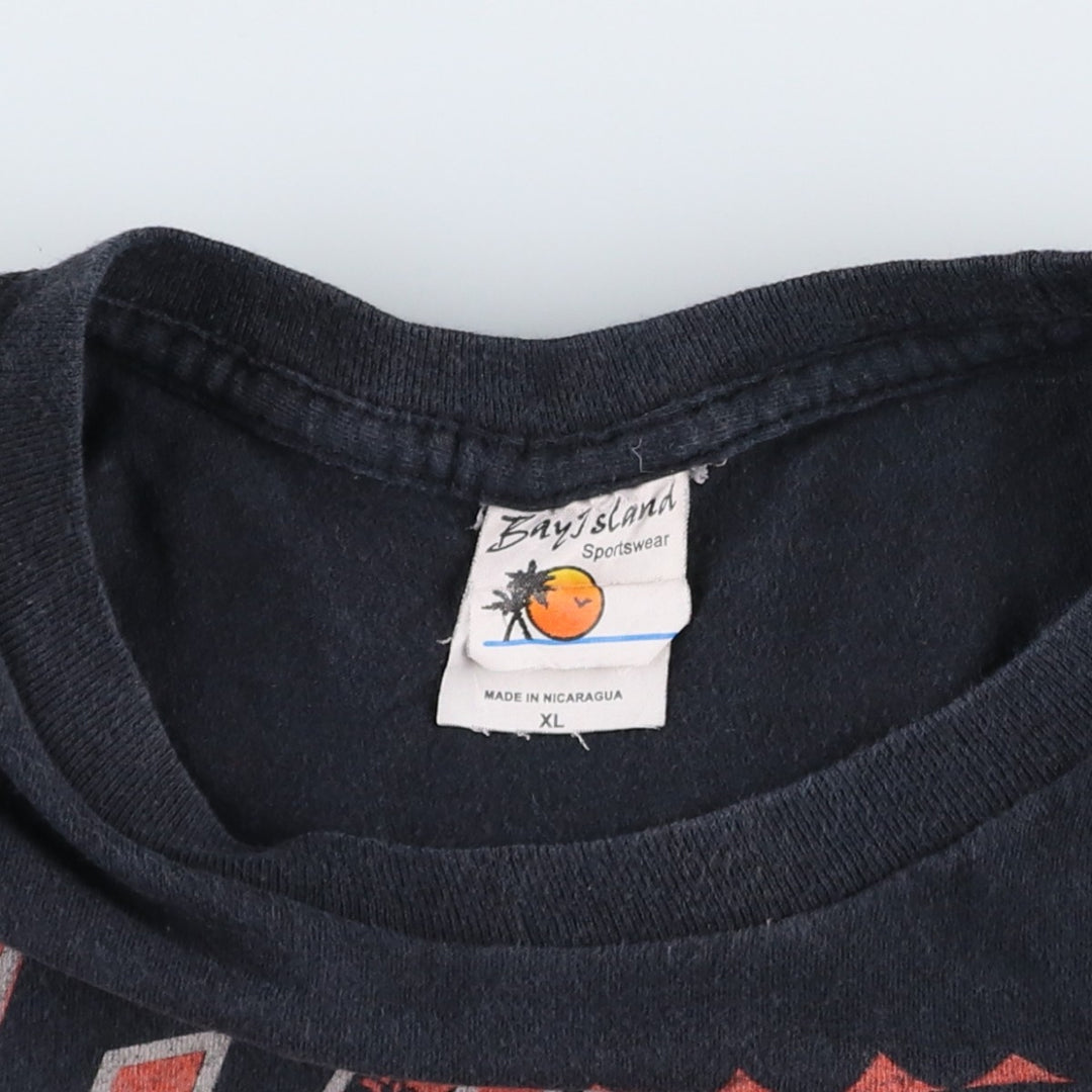 Bay Island SLAYER Band T-Shirt (Men's XL equivalent) cotton black type Vintage Second Hand