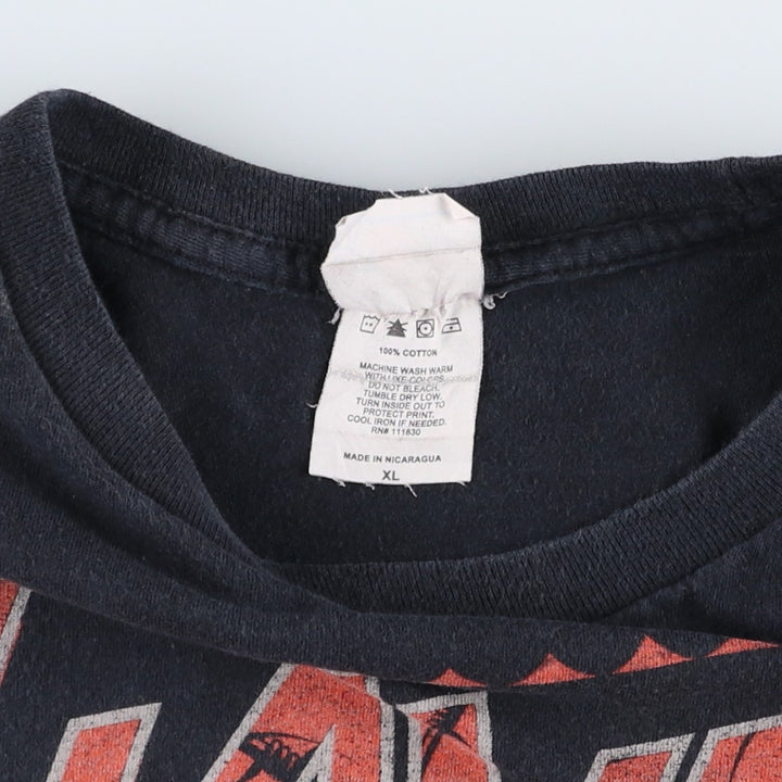 Bay Island SLAYER Band T-Shirt (Men's XL equivalent) cotton black type Vintage Second Hand