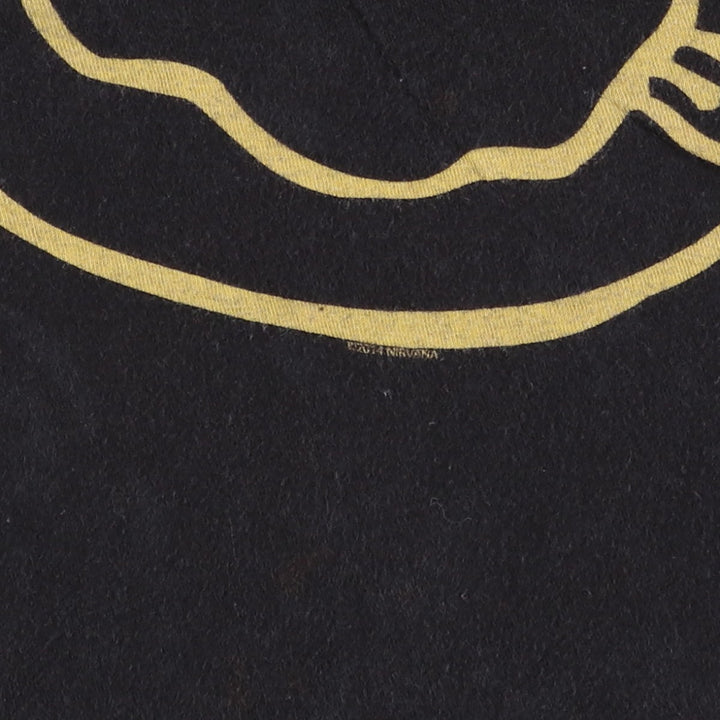 NIRVANA Nirvana Band T-shirt, Band T, Men's S size unclear black type Vintage Second Hand