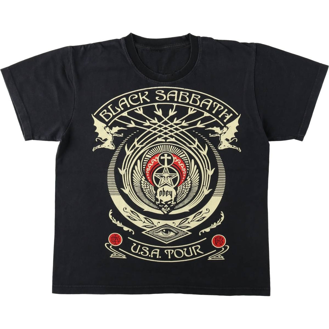 BLACK SABBATH Black Sabbath band T-shirt, band T, men's size M unclear black type Vintage Second Hand