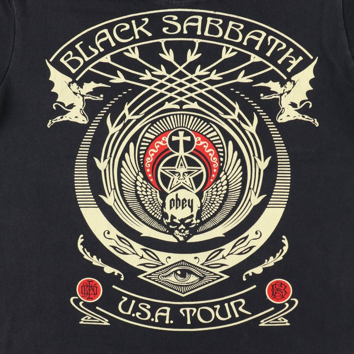 BLACK SABBATH Black Sabbath band T-shirt, band T, men's size M unclear black type Vintage Second Hand