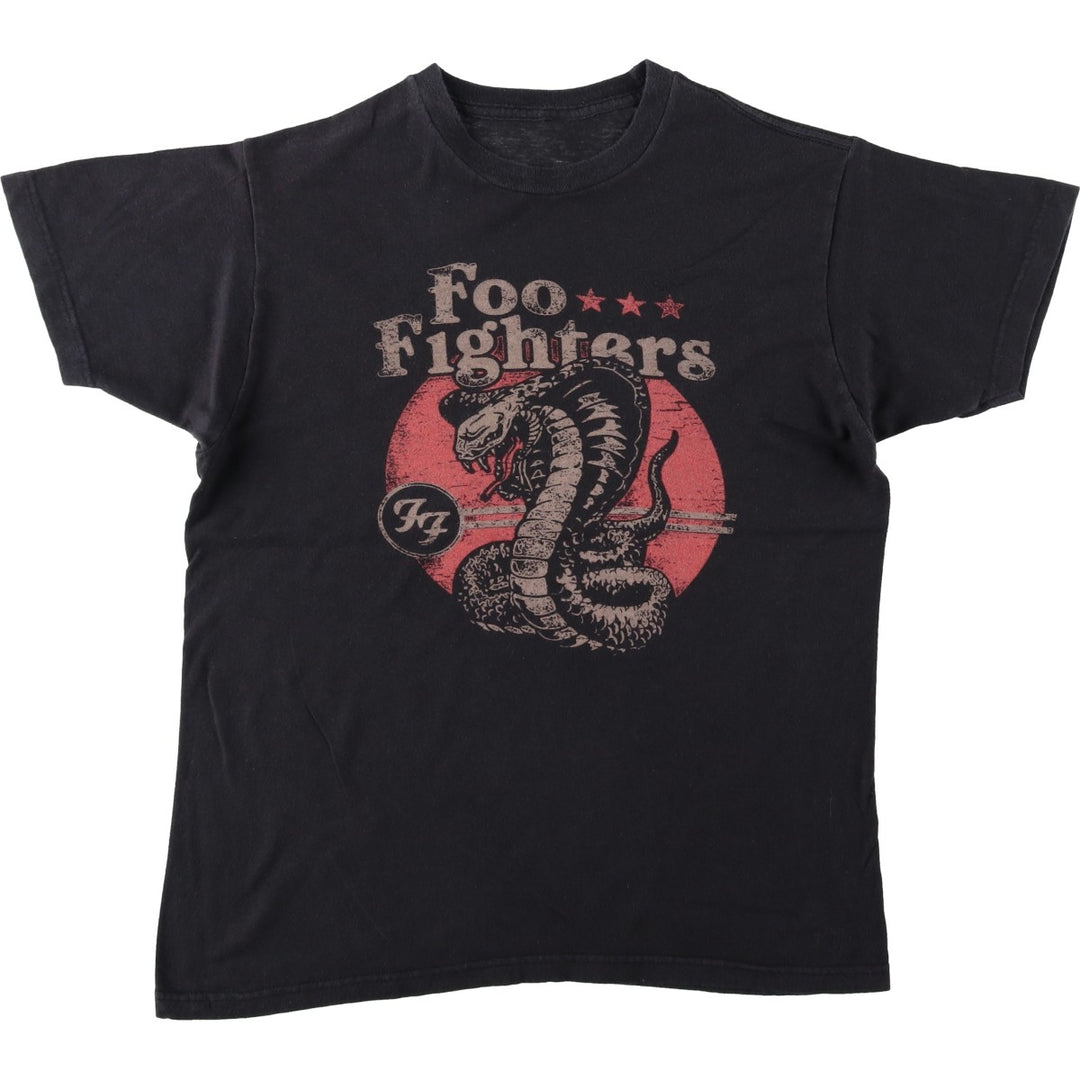 Foo Fighters Cobra Pattern Band T-Shirt (Men's Size S) unclear black type Vintage Second Hand