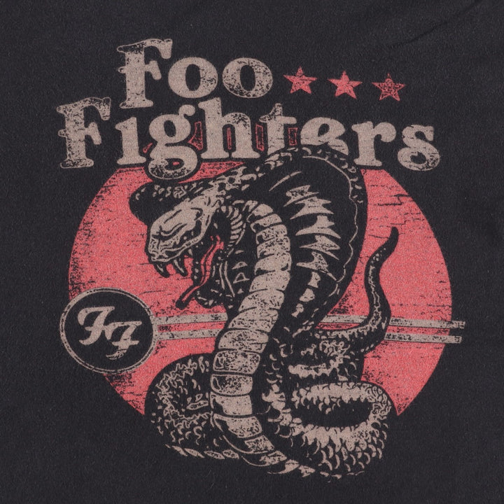 Foo Fighters Cobra Pattern Band T-Shirt (Men's Size S) unclear black type Vintage Second Hand