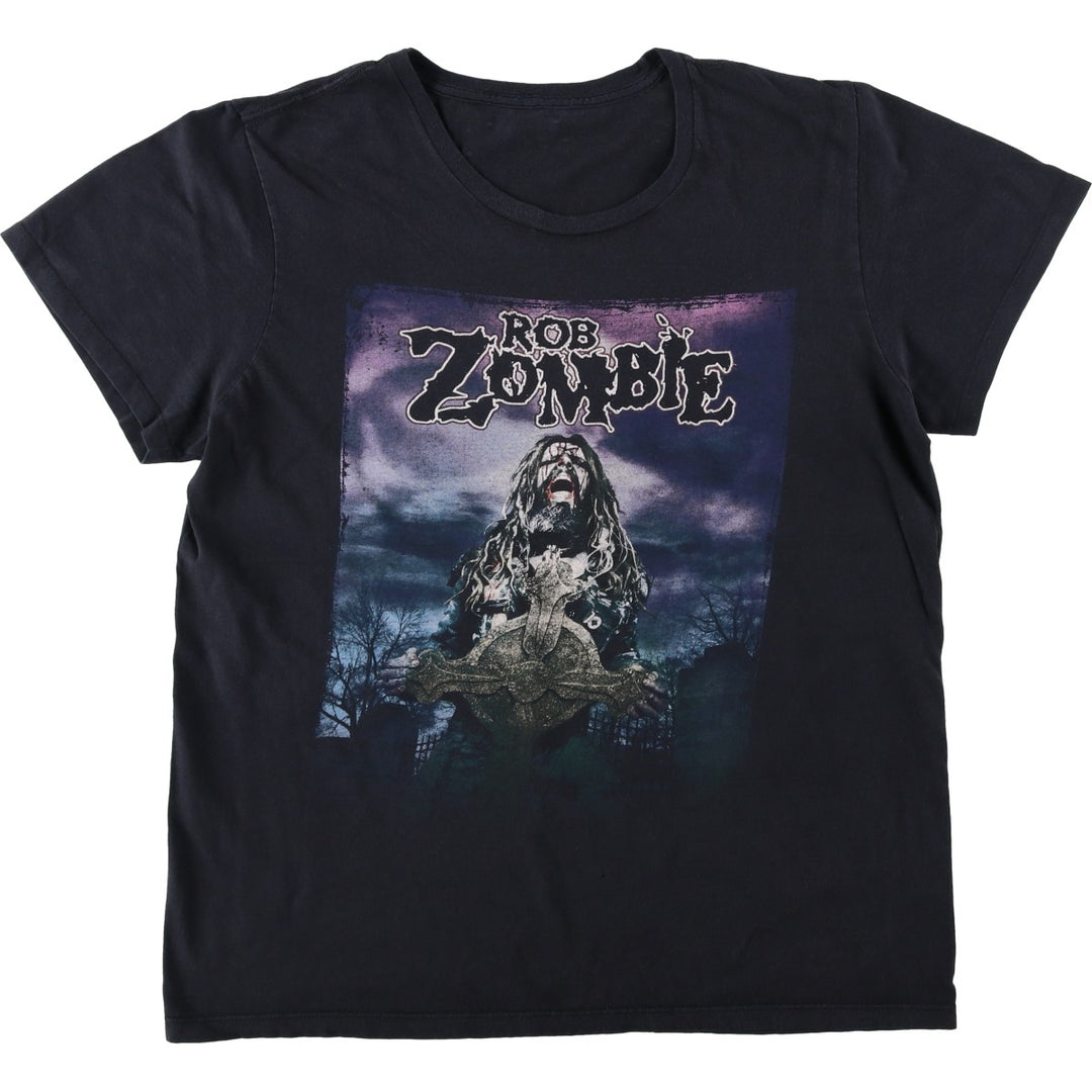 Rob Zombie band T-shirt, men's size M unclear black type Vintage Second Hand