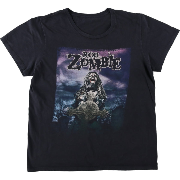 Rob Zombie band T-shirt, men's size M unclear black type Vintage Second Hand