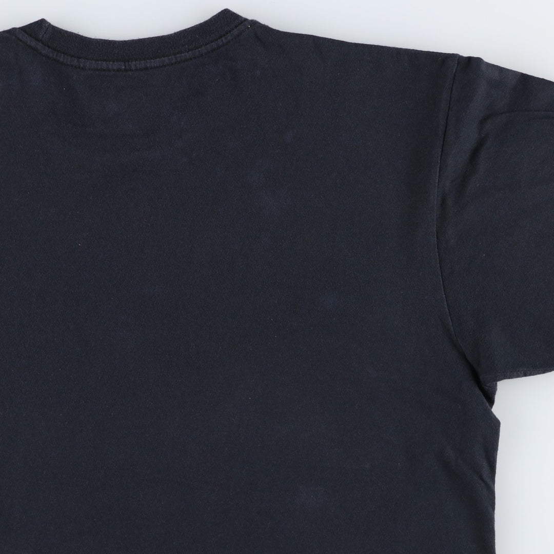 THE BEATLES Band T-shirt, Men's L size cotton black type Vintage Second Hand