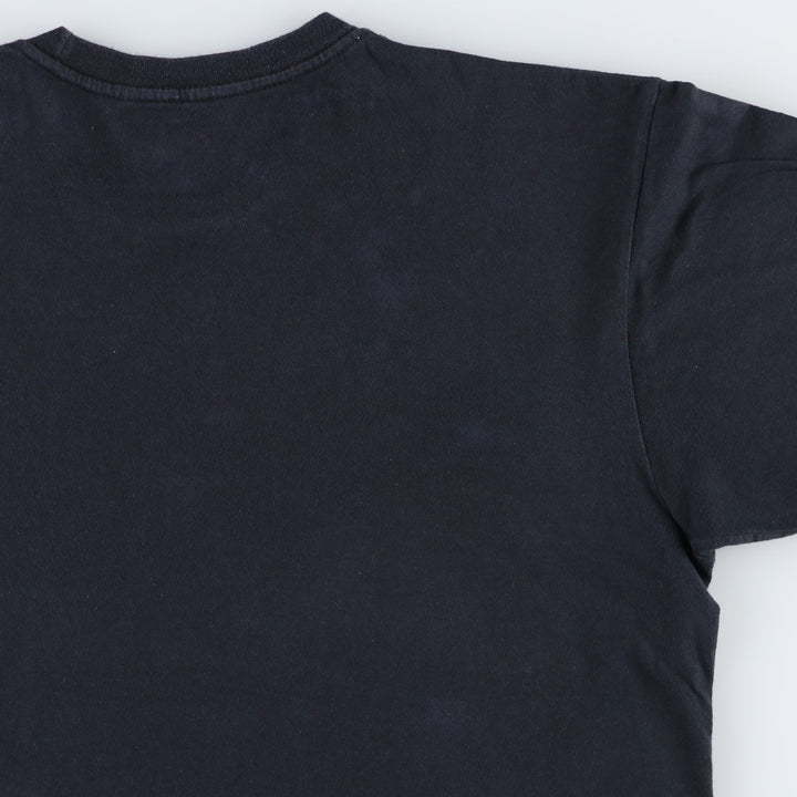 THE BEATLES Band T-shirt, Men's L size cotton black type Vintage Second Hand