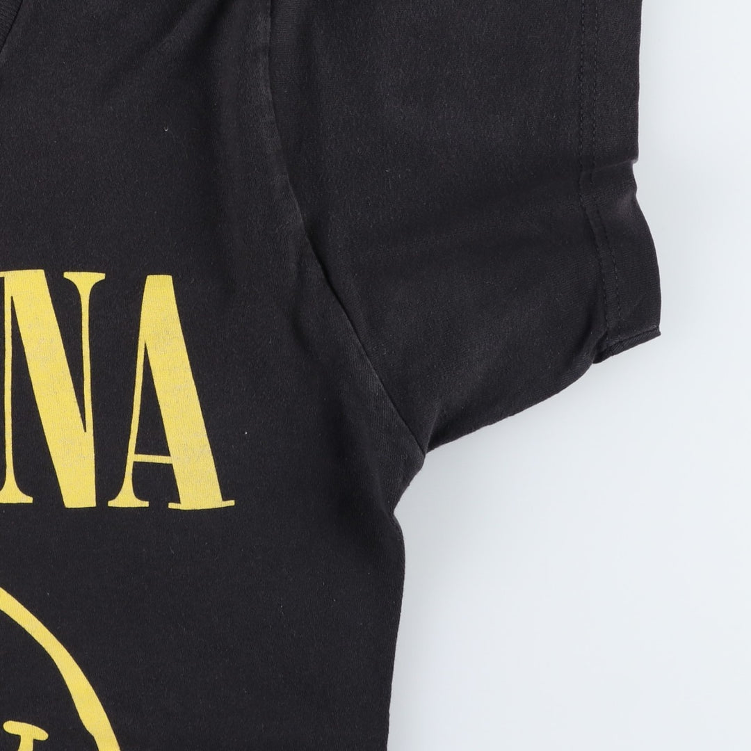 tultex NIRVANA band T-shirt, men's size S cotton black type Vintage Second Hand