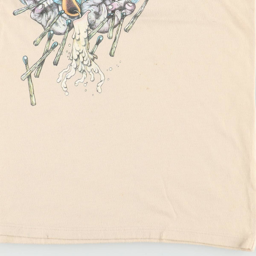 METALLICA Metallica Band T-shirt Band T Men's S size unclear Beige type Vintage Second Hand