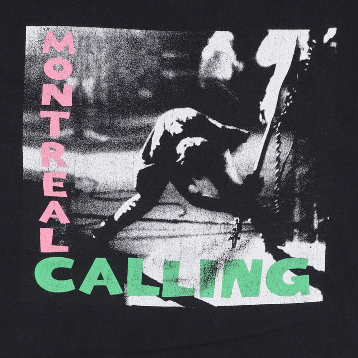 THE CLASH band t-shirt, men's size L (approx.) unclear black type Vintage Second Hand