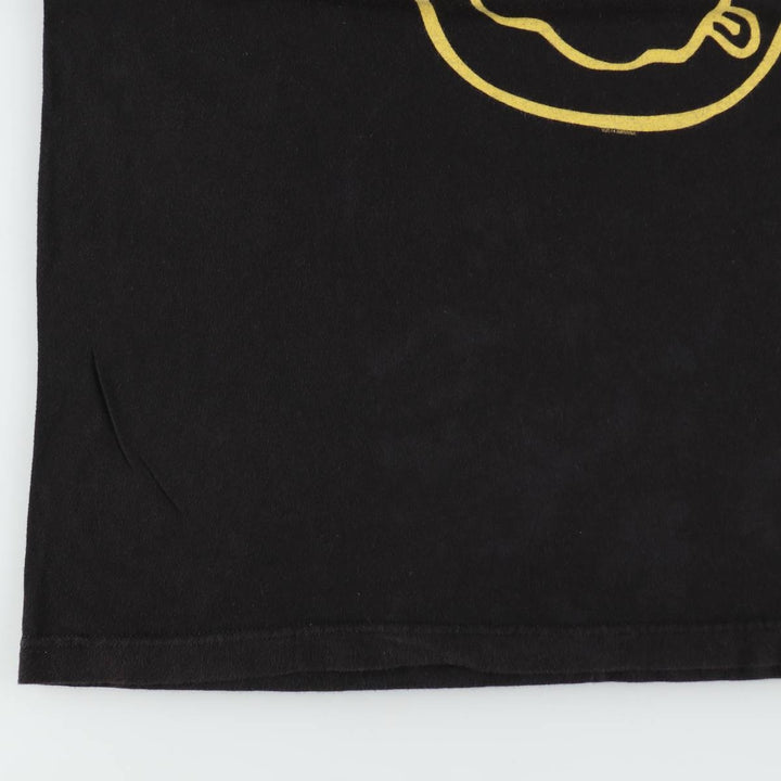NIRVANA Nirvana Band T-shirt, Band T, Men's M size unclear black type Vintage Second Hand