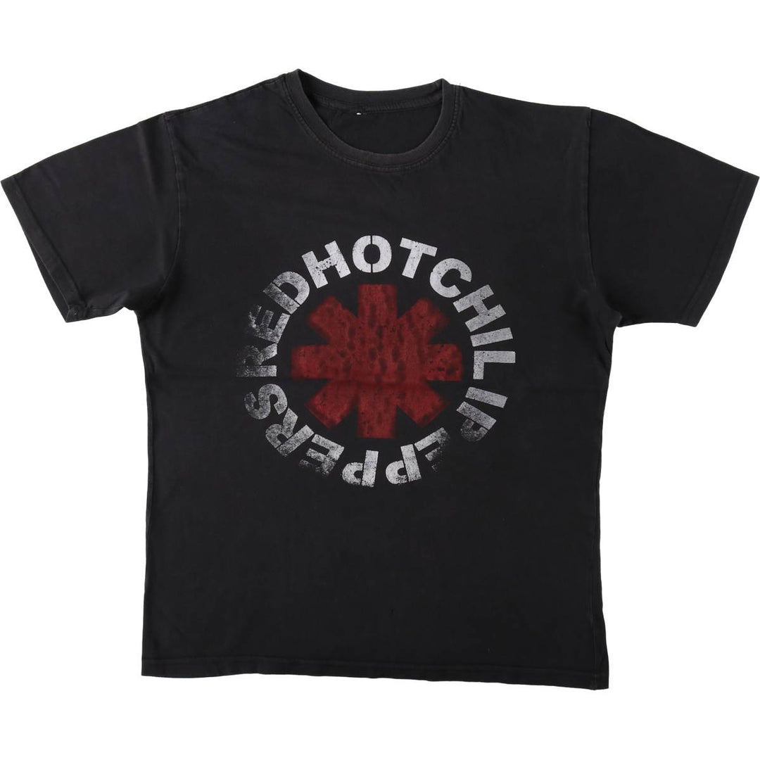 RED HOT CHILI PEPPERS Red Hot Chili Peppers Band T-shirt Band T Men's M size unclear black type Vintage Second Hand
