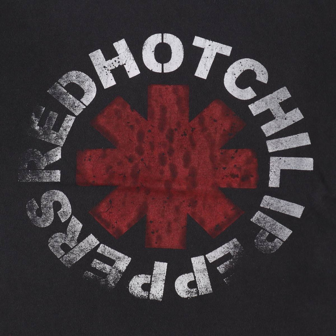 RED HOT CHILI PEPPERS Red Hot Chili Peppers Band T-shirt Band T Men's M size unclear black type Vintage Second Hand