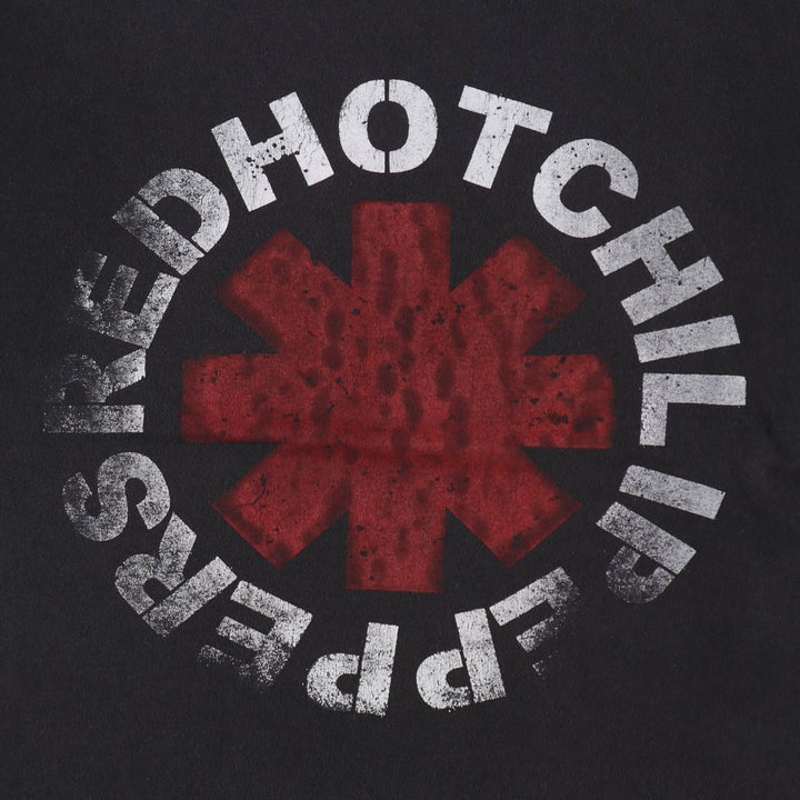 RED HOT CHILI PEPPERS Red Hot Chili Peppers Band T-shirt Band T Men's M size unclear black type Vintage Second Hand