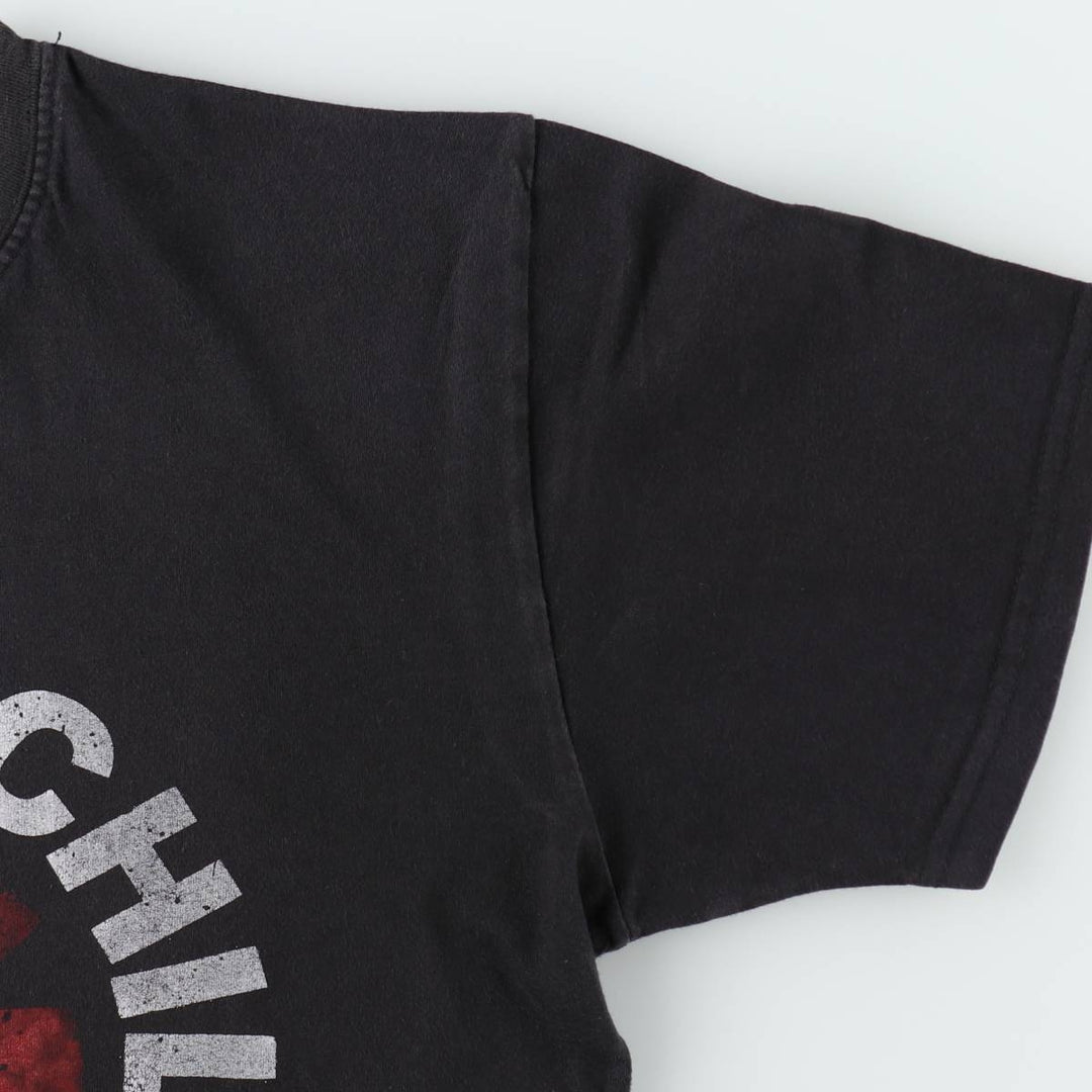 RED HOT CHILI PEPPERS Red Hot Chili Peppers Band T-shirt Band T Men's M size unclear black type Vintage Second Hand