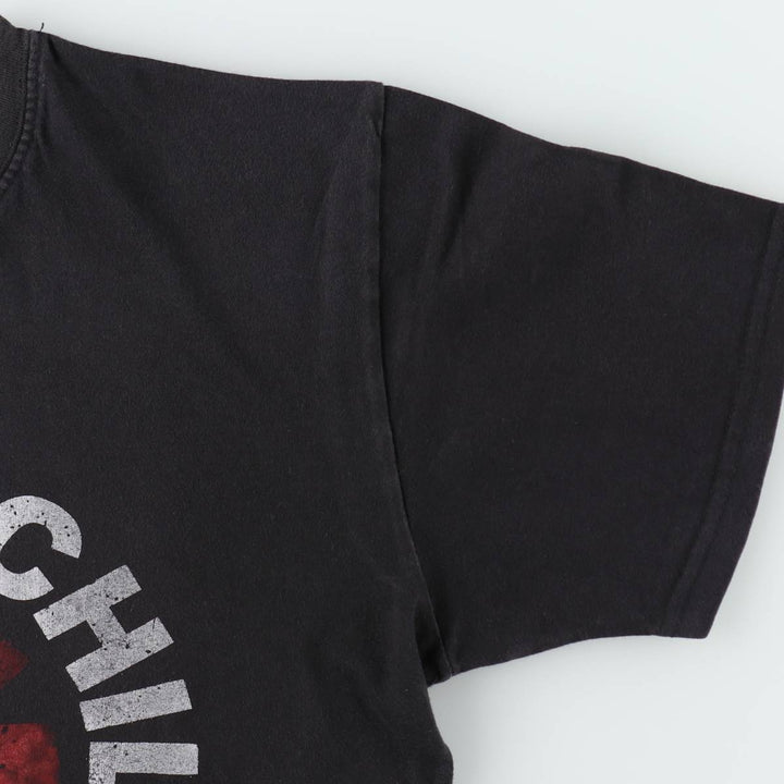 RED HOT CHILI PEPPERS Red Hot Chili Peppers Band T-shirt Band T Men's M size unclear black type Vintage Second Hand
