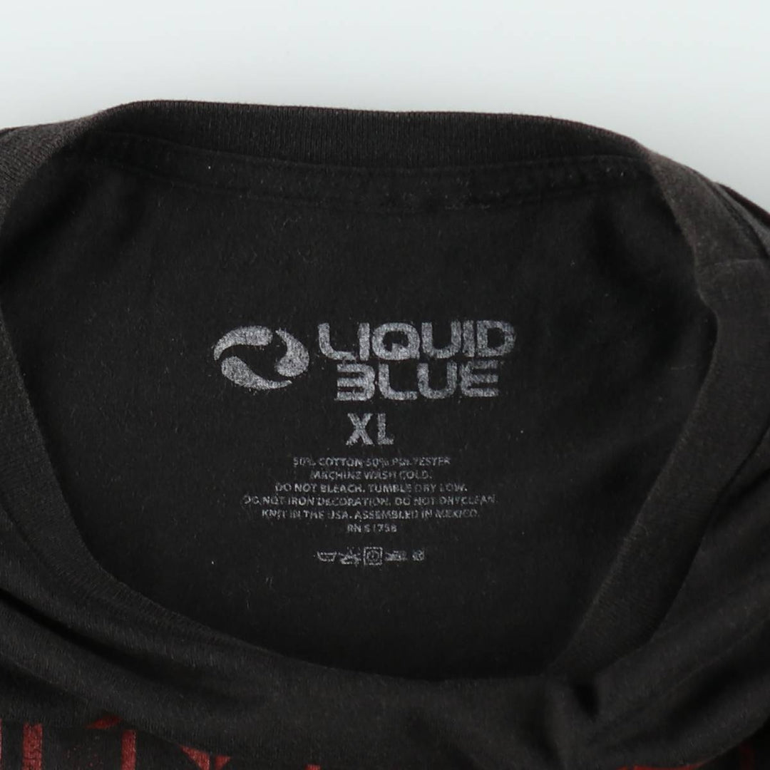 LIQUID BLUE AC cotton black type Vintage Second Hand