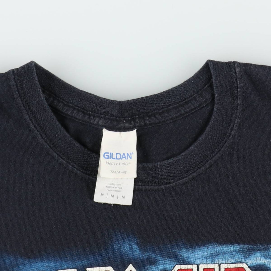 GILDAN Heavy Cotton IRON MAIDEN Band T-Shirt (Men's Size M) cotton black type Vintage Second Hand