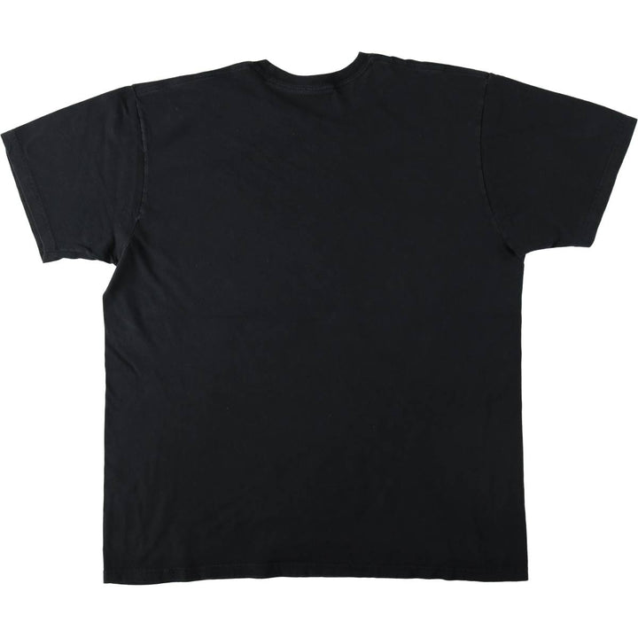 THE BEATLES Band T-shirt, Men's L size cotton black type Vintage Second Hand
