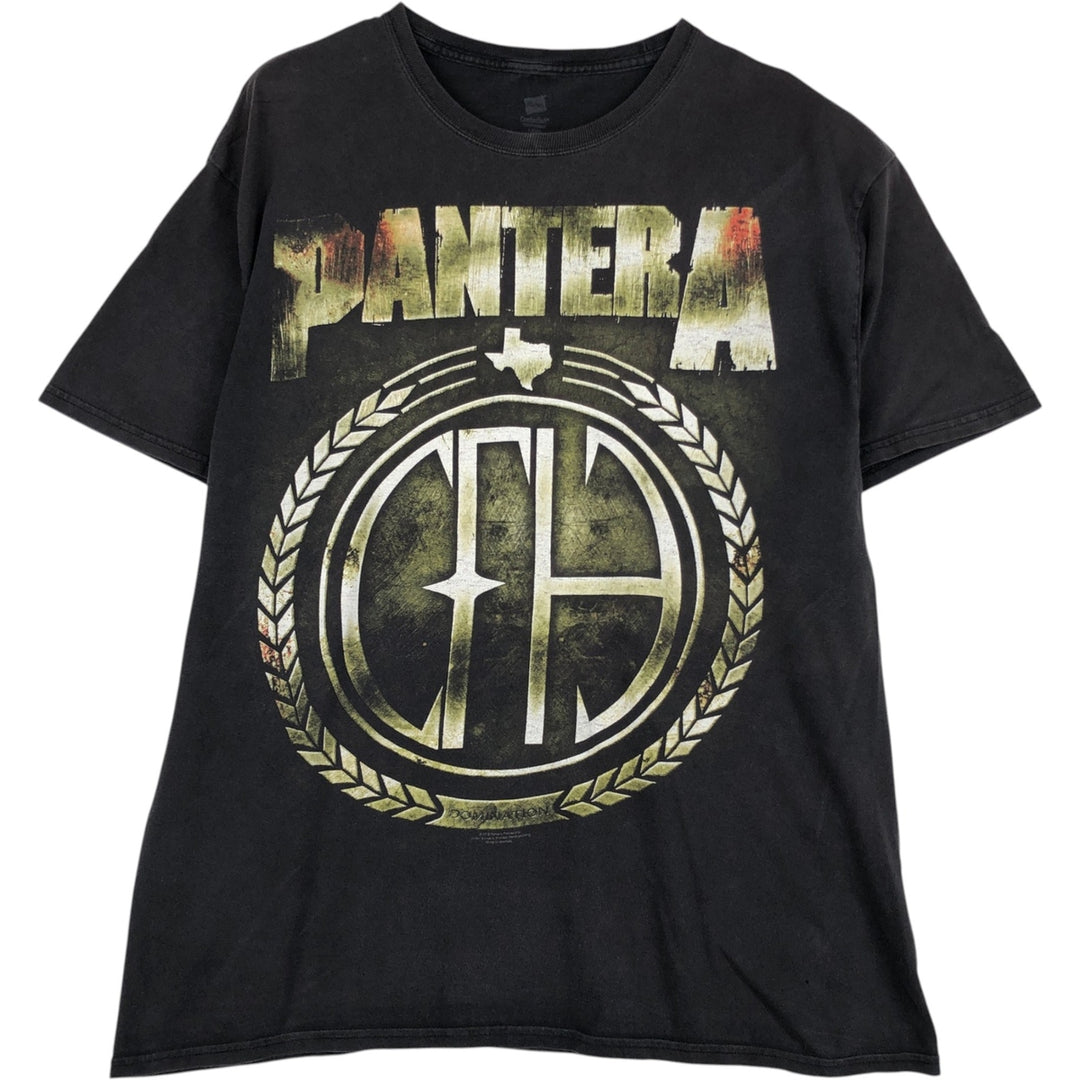 Hanes PANTERA Band T-shirt, Men's Size L (approx.) cotton black type Vintage Second Hand