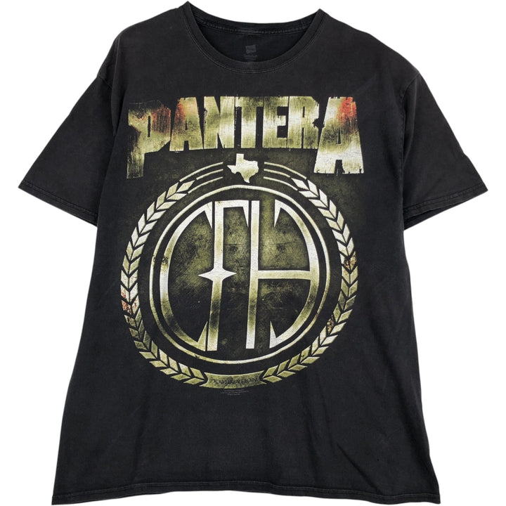 Hanes PANTERA Band T-shirt, Men's Size L (approx.) cotton black type Vintage Second Hand