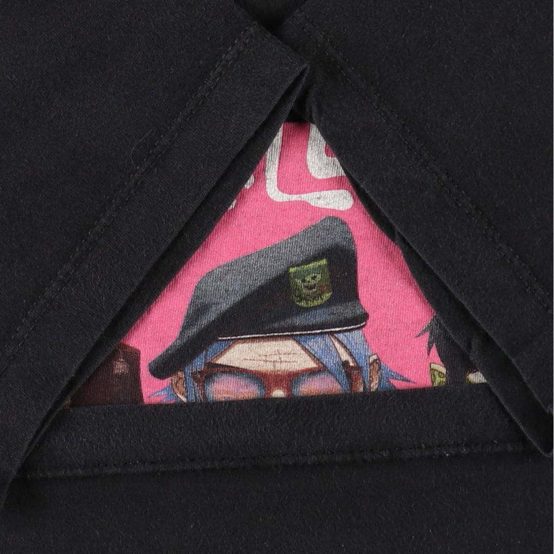 GORILLAZ Printed Band T-Shirt (Men's Size M) unclear black type Vintage Second Hand