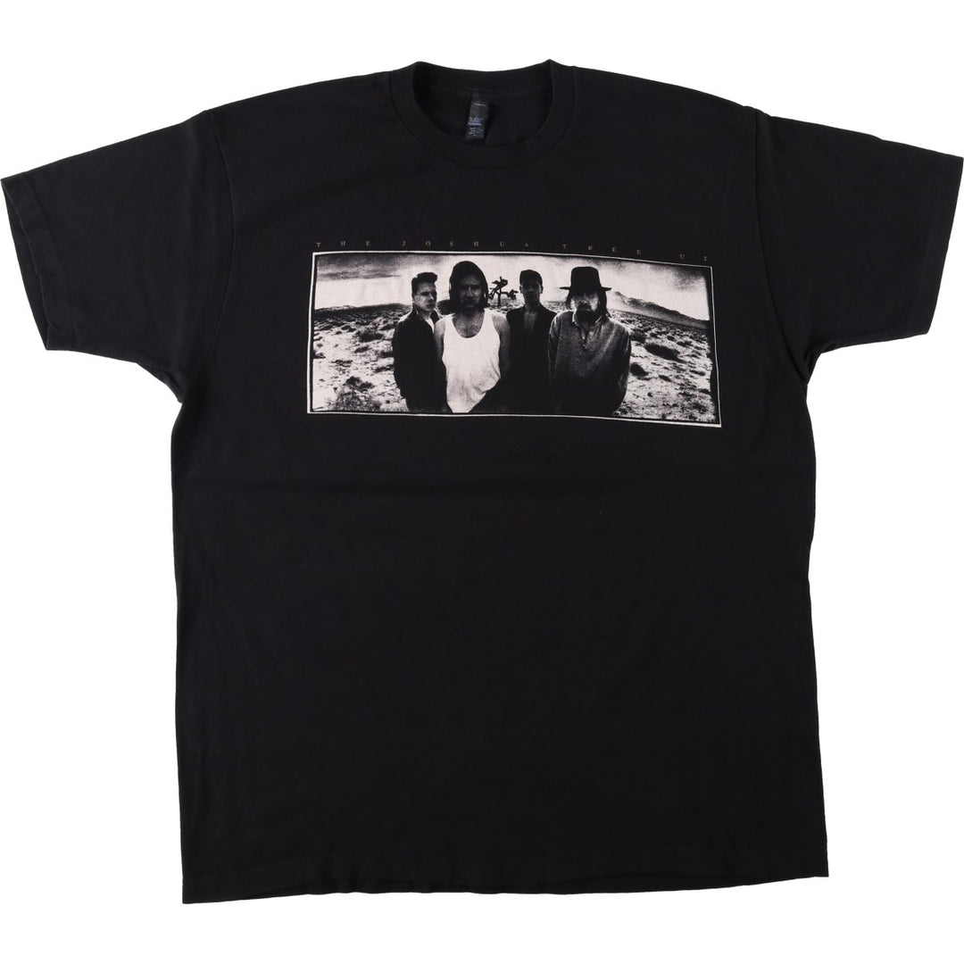 Tultex The Joshua Tree Band T-Shirt (Men's XL equivalent) cotton black type Vintage Second Hand
