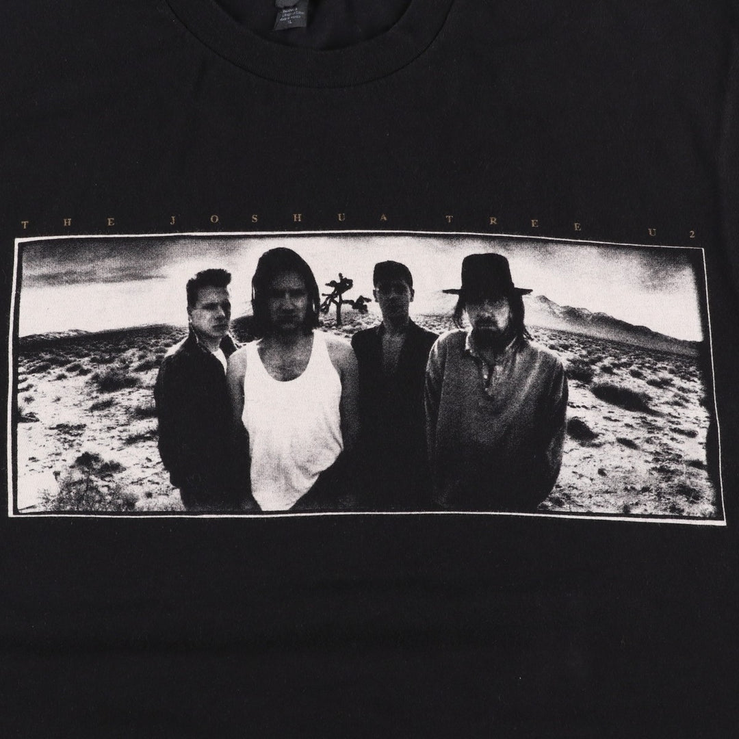 Tultex The Joshua Tree Band T-Shirt (Men's XL equivalent) cotton black type Vintage Second Hand