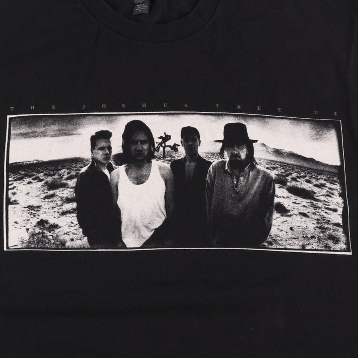 Tultex The Joshua Tree Band T-Shirt (Men's XL equivalent) cotton black type Vintage Second Hand