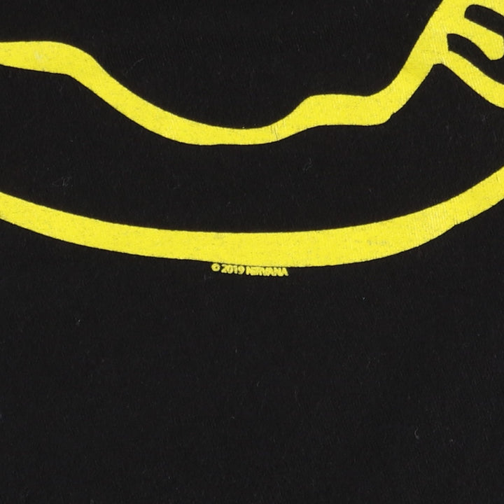 NIRVANA Nirvana Band T-shirt, Band T, Men's XL size unclear black type Vintage Second Hand