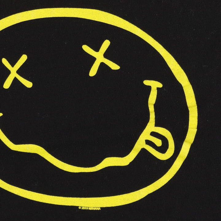 NIRVANA Nirvana Band T-shirt, Band T, Men's XL size unclear black type Vintage Second Hand