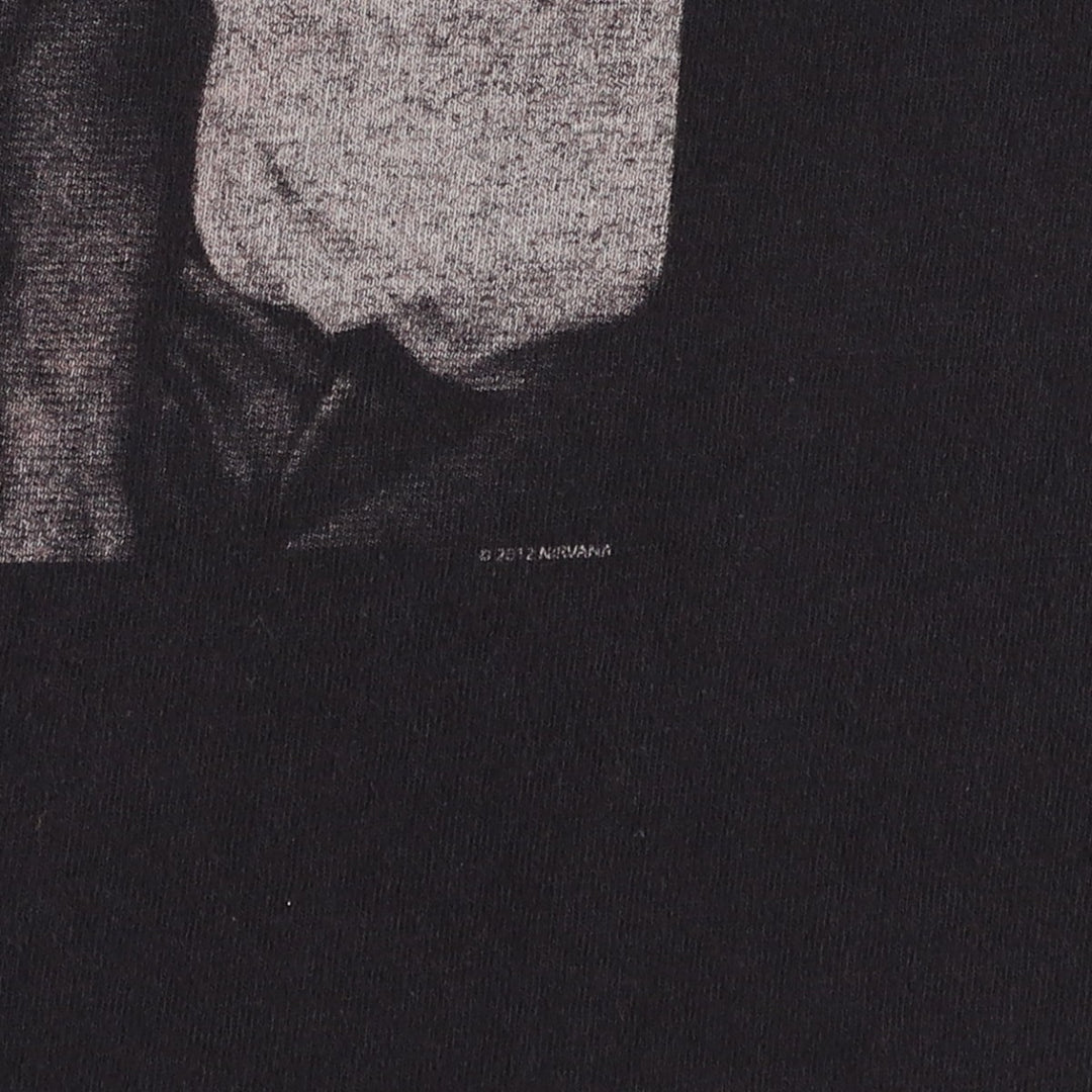 NIRVANA Nirvana Band T-shirt, Band T, Men's XL size unclear black type Vintage Second Hand