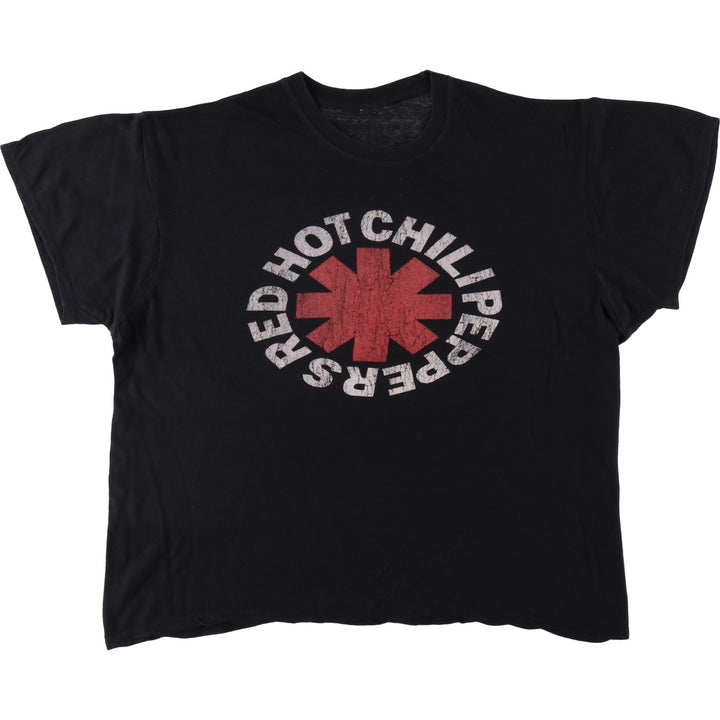 RED HOT CHILI PEPPERS Red Hot Chili Peppers Band T-shirt Band T Men's XL equivalent cotton black type Vintage Second Hand