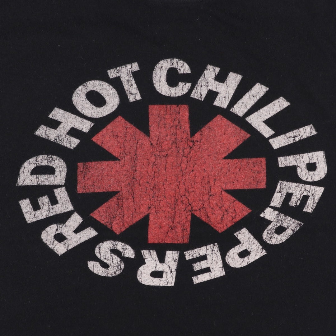 RED HOT CHILI PEPPERS Red Hot Chili Peppers Band T-shirt Band T Men's XL equivalent cotton black type Vintage Second Hand