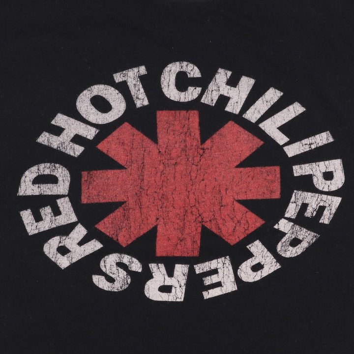 RED HOT CHILI PEPPERS Red Hot Chili Peppers Band T-shirt Band T Men's XL equivalent cotton black type Vintage Second Hand