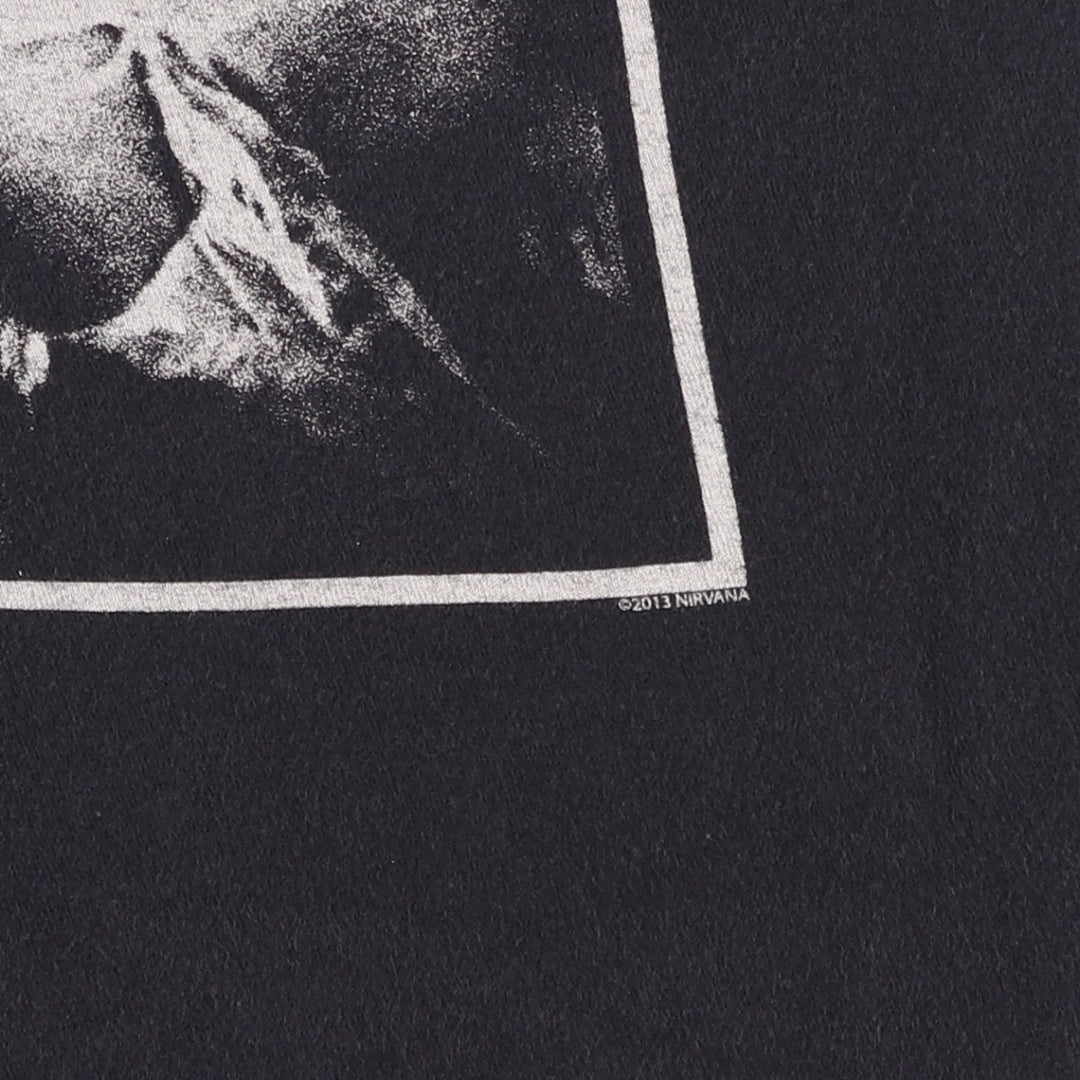 NIRVANA Nirvana Band T-shirt, Band T, Men's XL size unclear black type Vintage Second Hand