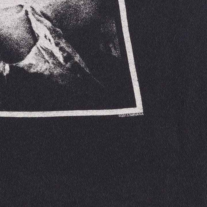 NIRVANA Nirvana Band T-shirt, Band T, Men's XL size unclear black type Vintage Second Hand