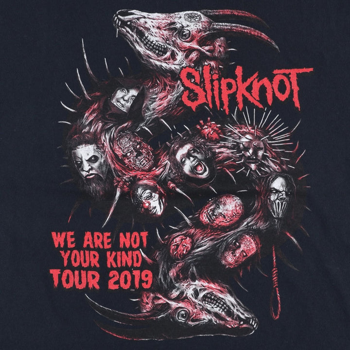 Slipknot band t-shirt, men's size XXL equivalent. cotton black type Vintage Second Hand