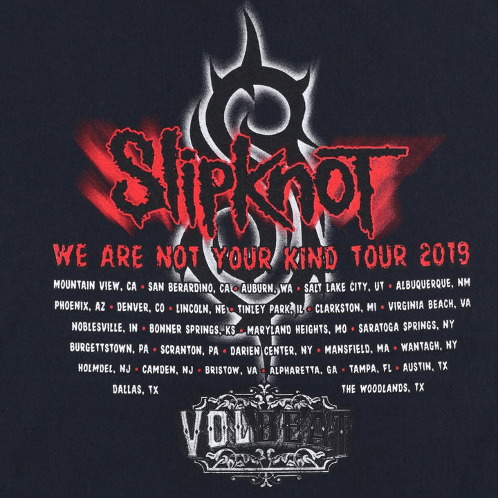 Slipknot band t-shirt, men's size XXL equivalent. cotton black type Vintage Second Hand
