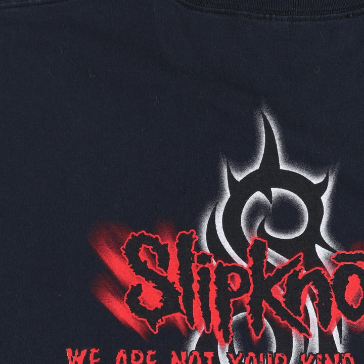 Slipknot band t-shirt, men's size XXL equivalent. cotton black type Vintage Second Hand