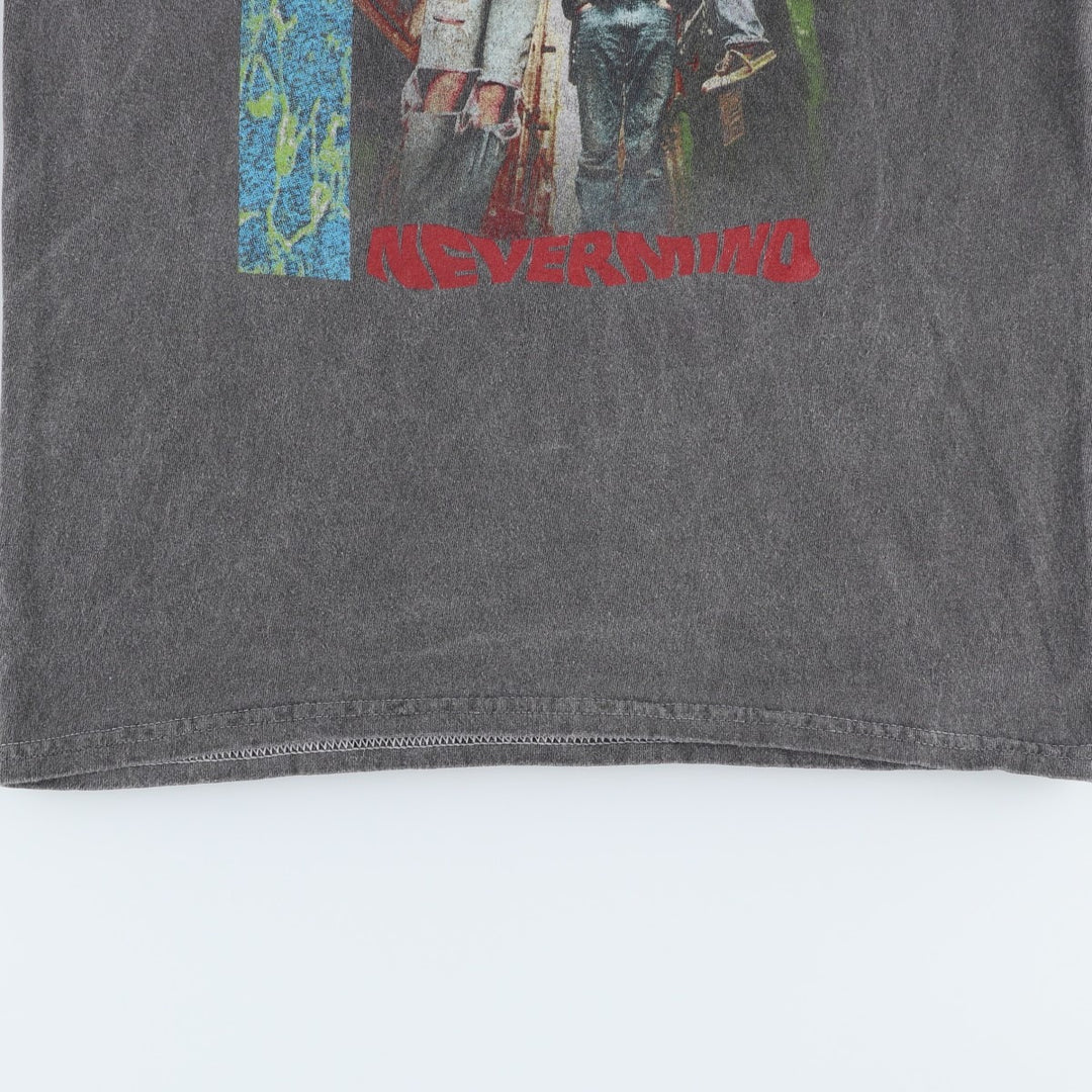 NIRVANA Nirvana Band T-shirt, Band T, Men's S size cotton Charcoal Vintage Second Hand