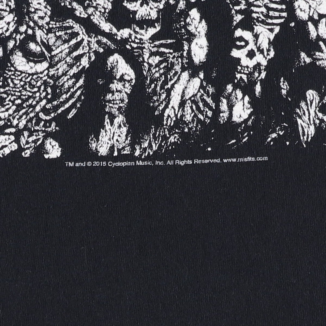 MISFITS Band T-shirt (Men's size S) unclear black type Vintage Second Hand