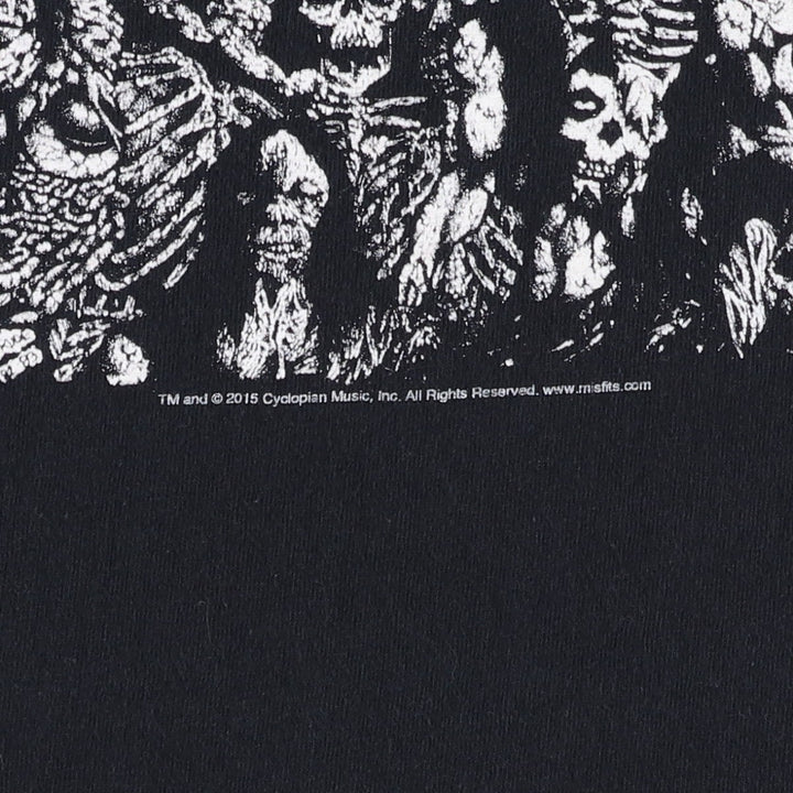 MISFITS Band T-shirt (Men's size S) unclear black type Vintage Second Hand