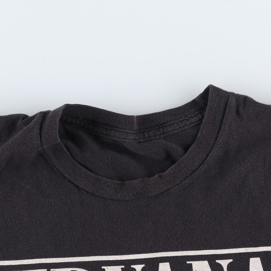 NIRVANA Nirvana Band T-shirt, Band T, Men's L size unclear black type Vintage Second Hand