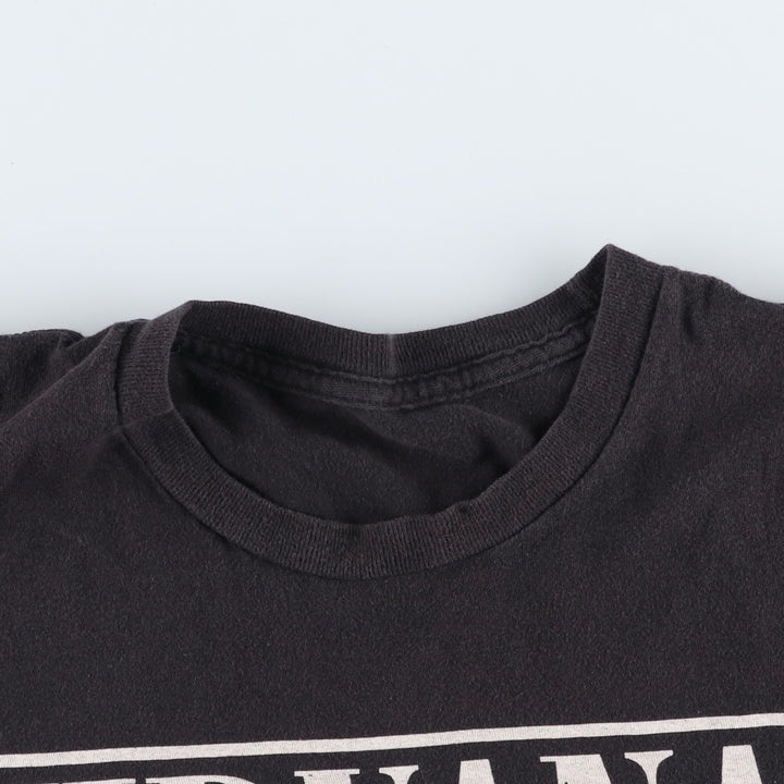 NIRVANA Nirvana Band T-shirt, Band T, Men's L size unclear black type Vintage Second Hand