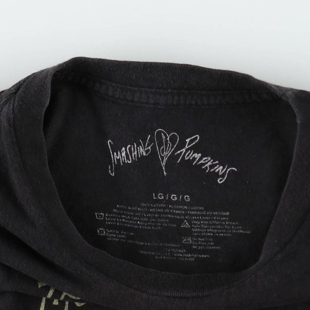 THE SMASHING PUMPKINS Smashing Pumpkins Band T-shirt Band T Men's L size cotton black type Vintage Second Hand