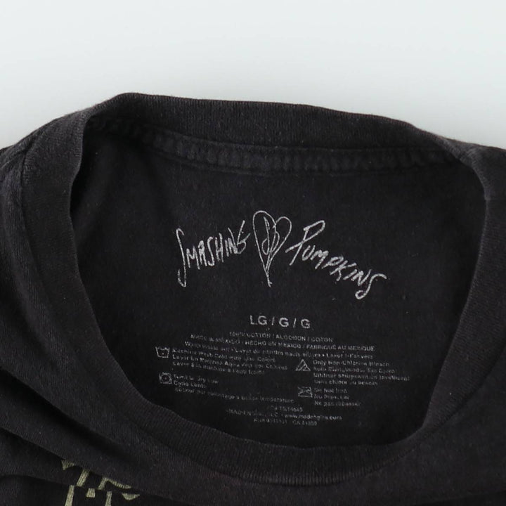 THE SMASHING PUMPKINS Smashing Pumpkins Band T-shirt Band T Men's L size cotton black type Vintage Second Hand