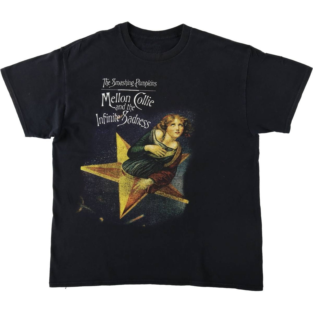THE SMASHING PUMPKINS Smashing Pumpkins Band T-shirt Band T Men's L size unclear black type Vintage Second Hand